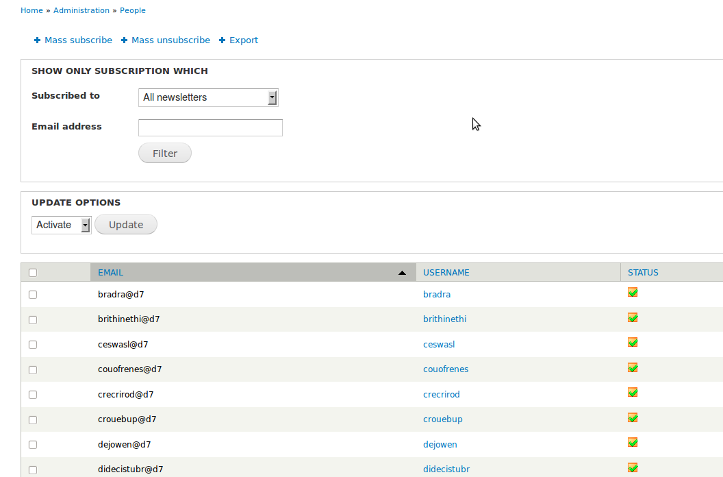 Subscriber Management