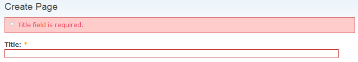 Clientside validation on create page