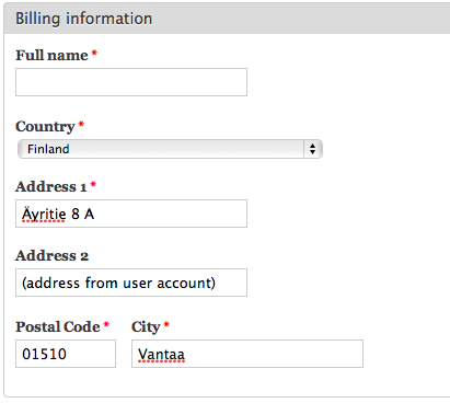 Commerce Extra Address Populate