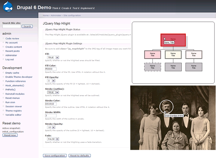 jQuery Map Hilight