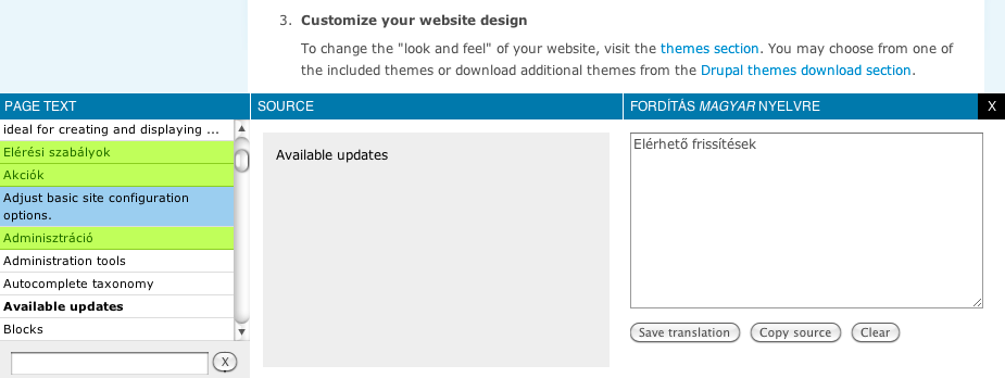 L10n Client screenshot in Drupal 7
