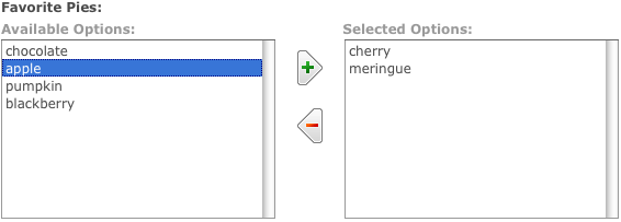 Multiselect Screenshot