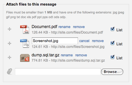 iTweak Upload Screenshot (Mac)
