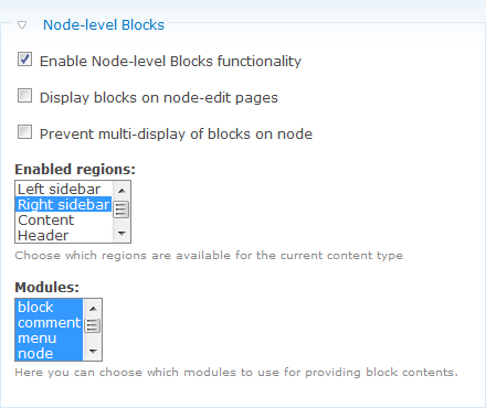 Setup node-type