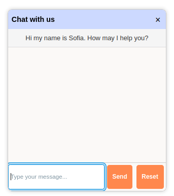 AI Chatbot window