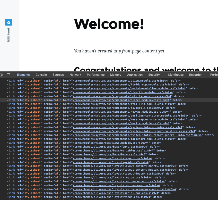 All css files with defer attribute