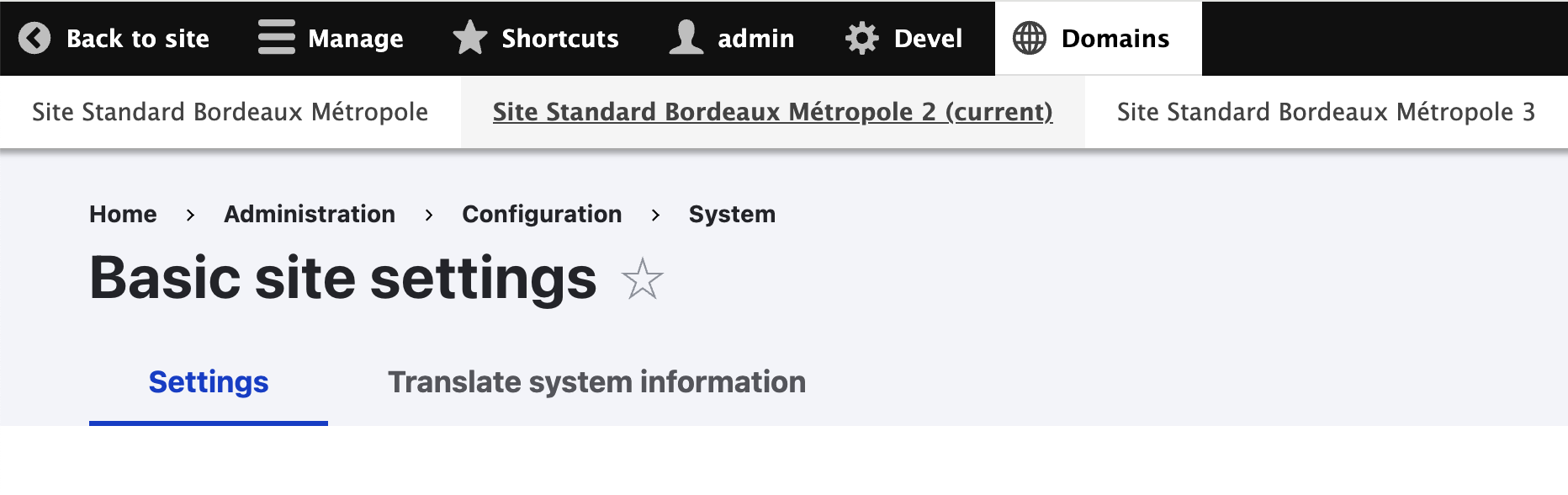 Domain SSO Admin Toolbar