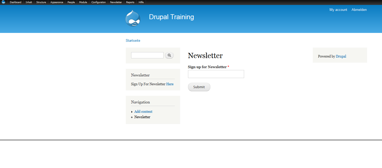 Sign up for Newsletter 