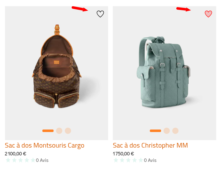 commerce wishlist button