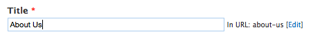 Machine name from Title