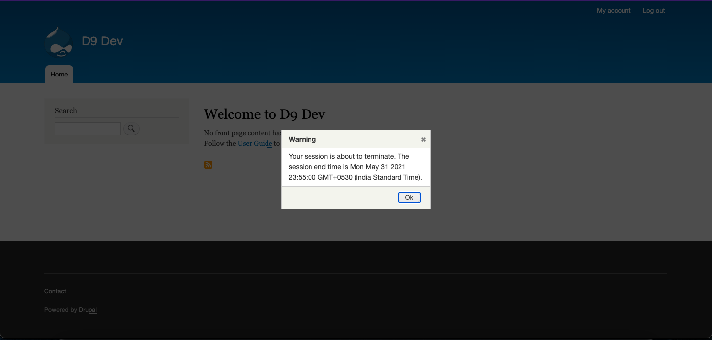 Warning Message