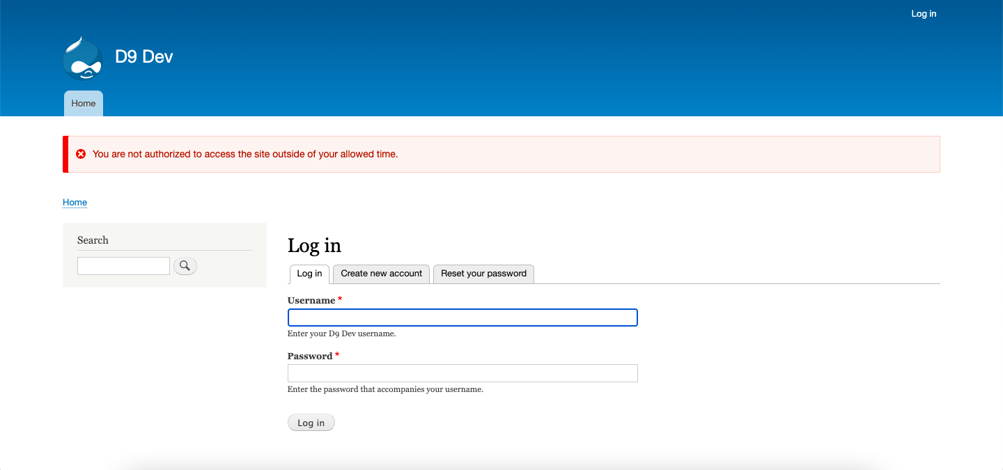 Login Restriction