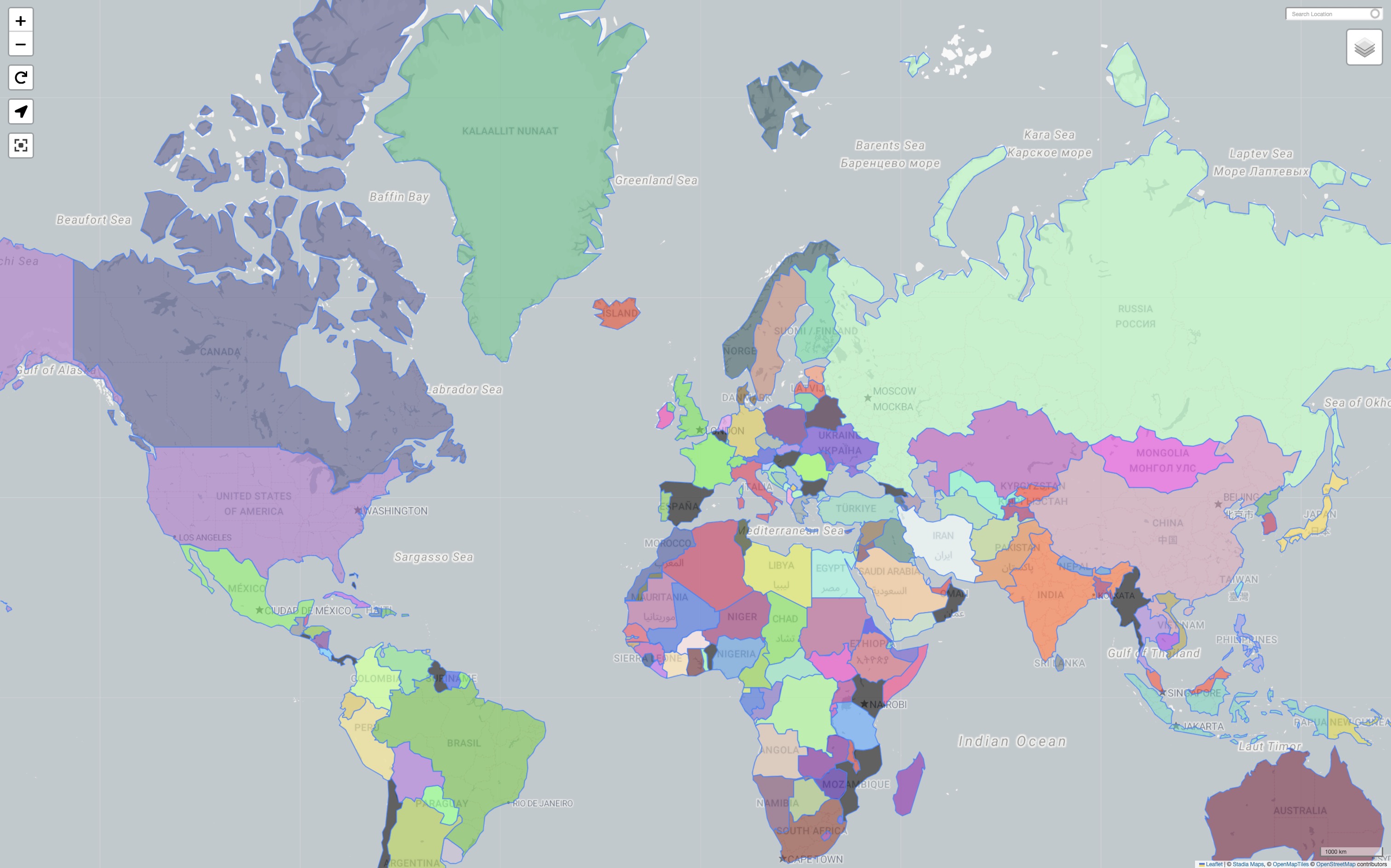 Drupal Leaflet module  - World Countries GeoJson Integration