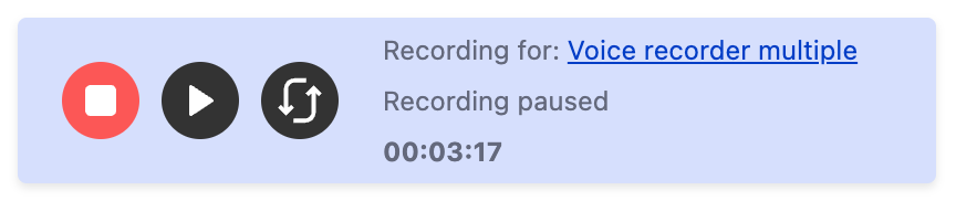 recording paused
