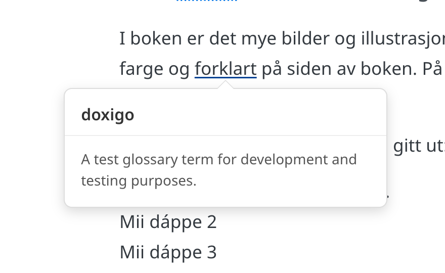 CKEditor Taxonomy Glossary Tooltip
