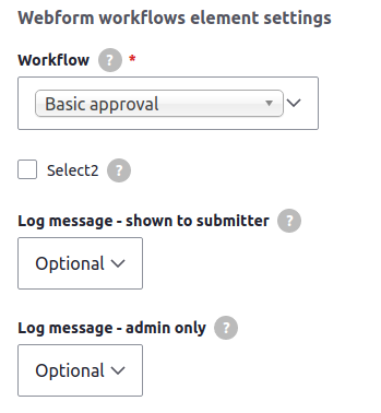 Key settings for element