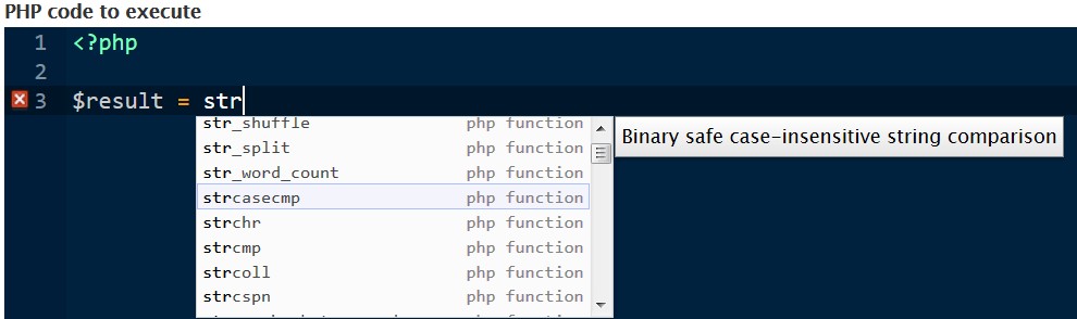 Ace Editor auto-completion feature