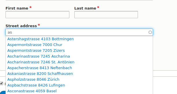Address Autocomplete Example