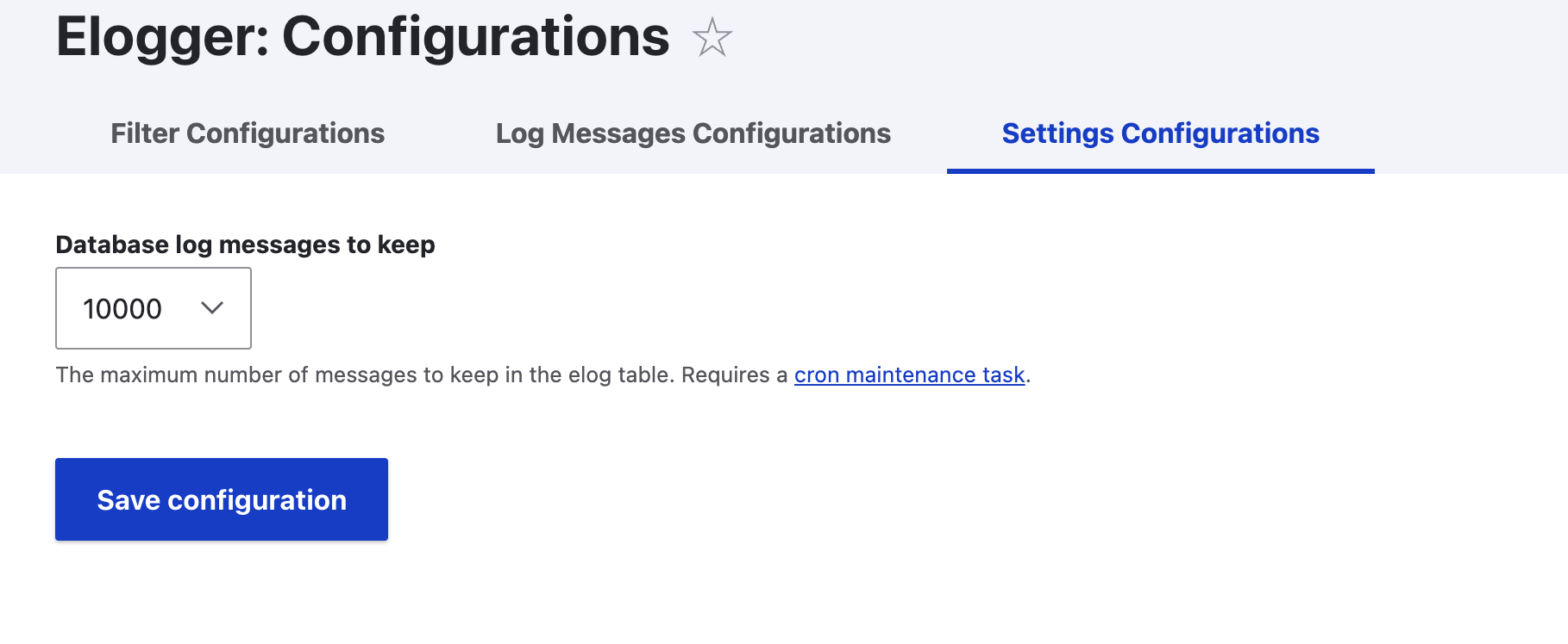 Elog Limit