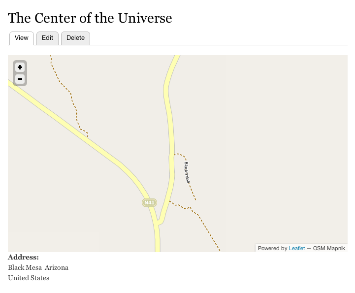 Leafbean Example - The Center of the Universe