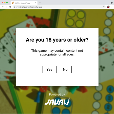 consent popup