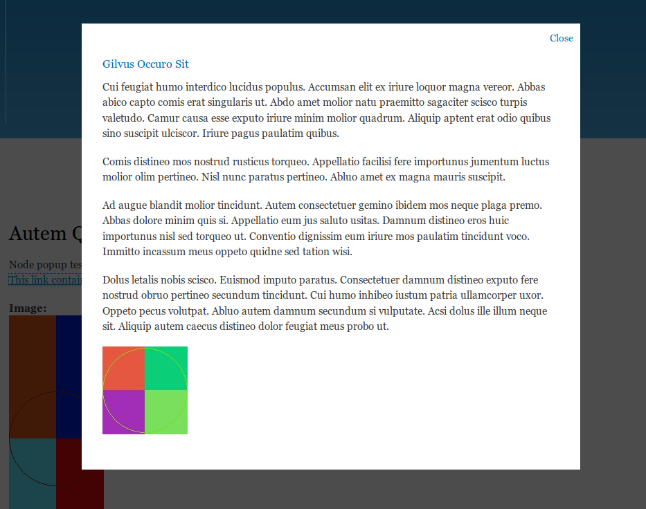 Opened window example