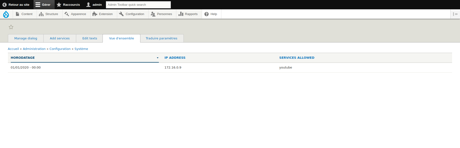 User Interface 4: Overview