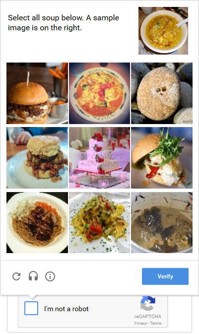 reCAPTCHA 2.x widget