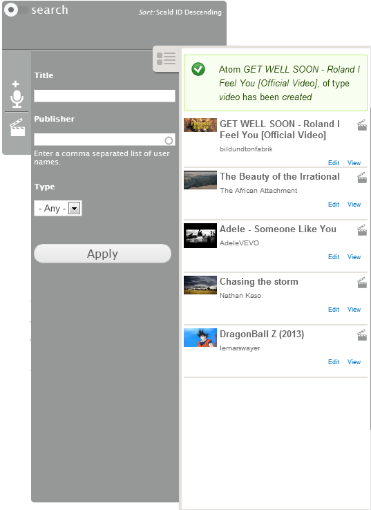 library and search form