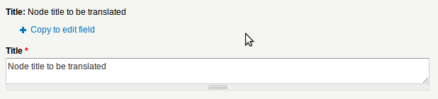 Field translation widget