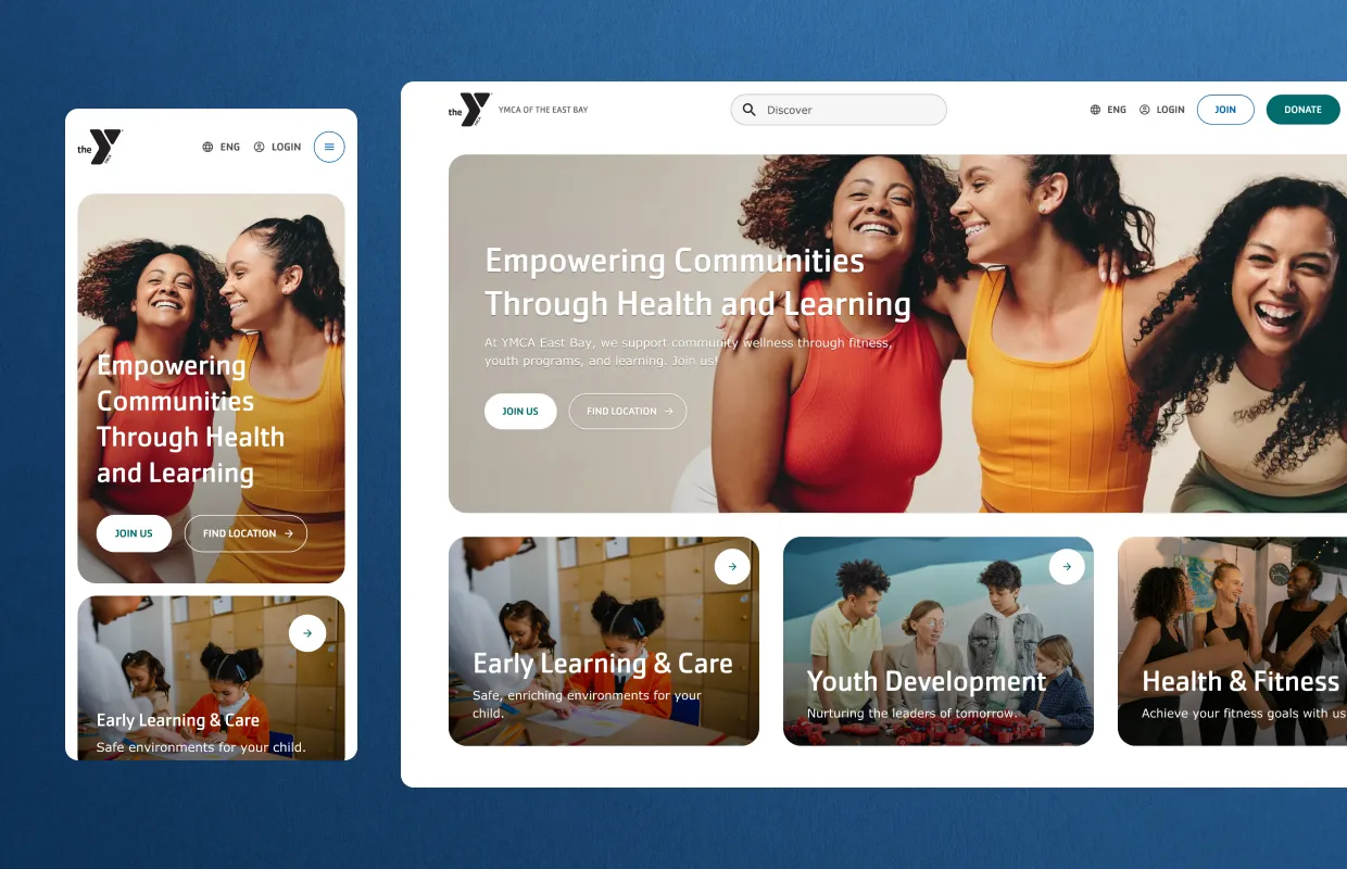 YMCA of the East Bay updated website