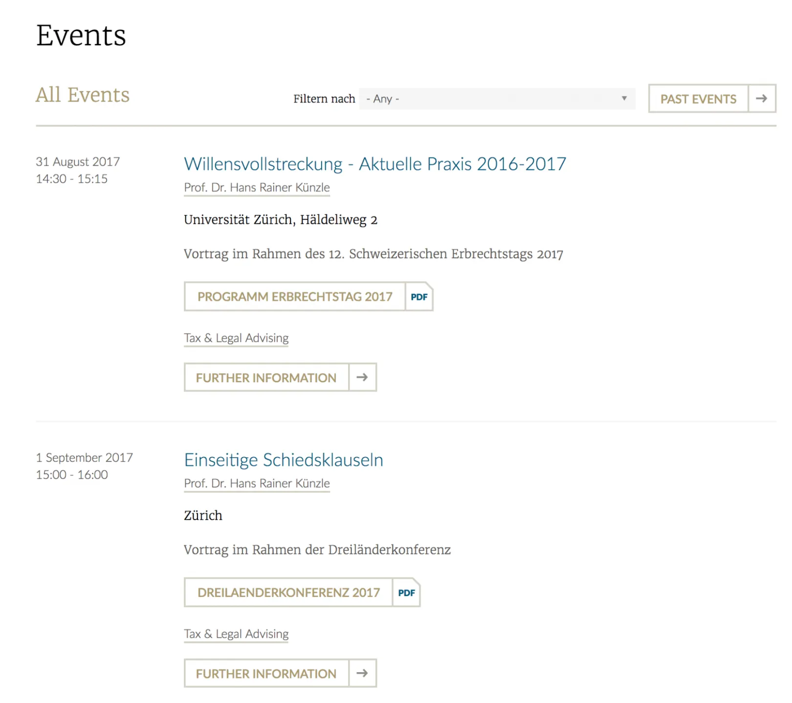 KENDRIS Events