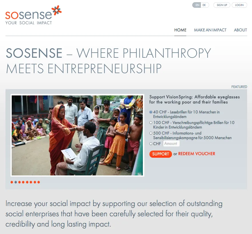 Sosense - Your Social Impact