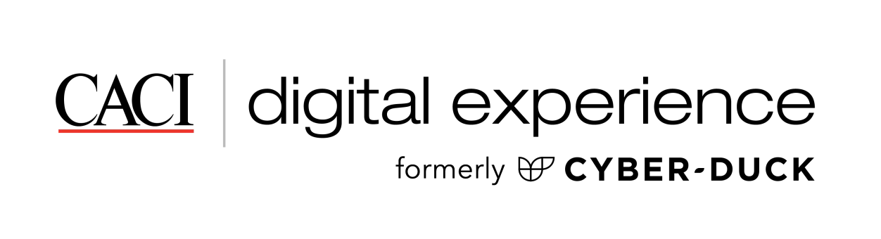 Logo of CACI Digital Experience (formerly Cyber-Duck)