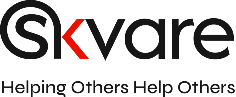 Skvare company logo with tagline "Helping Others Helps Others"