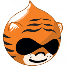 Druplicon styled as a tiger