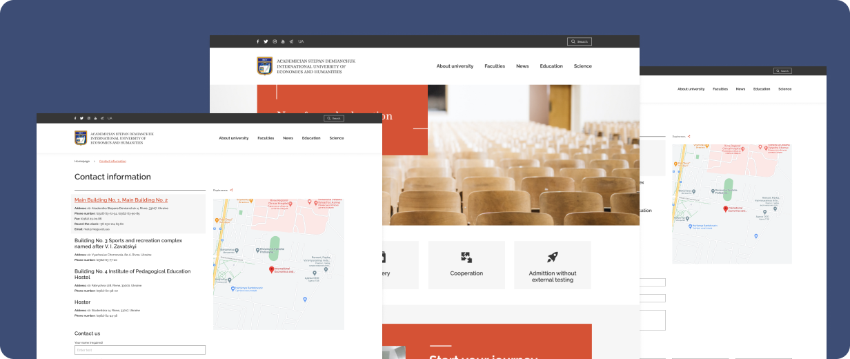 university-complex-website-development