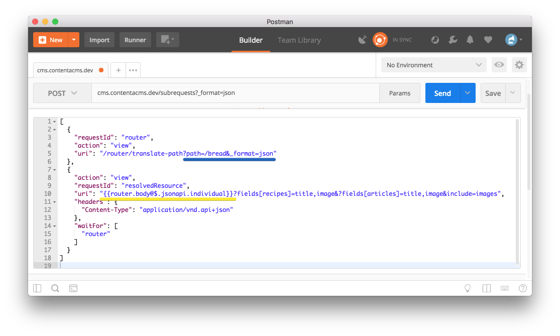 Using subrequests