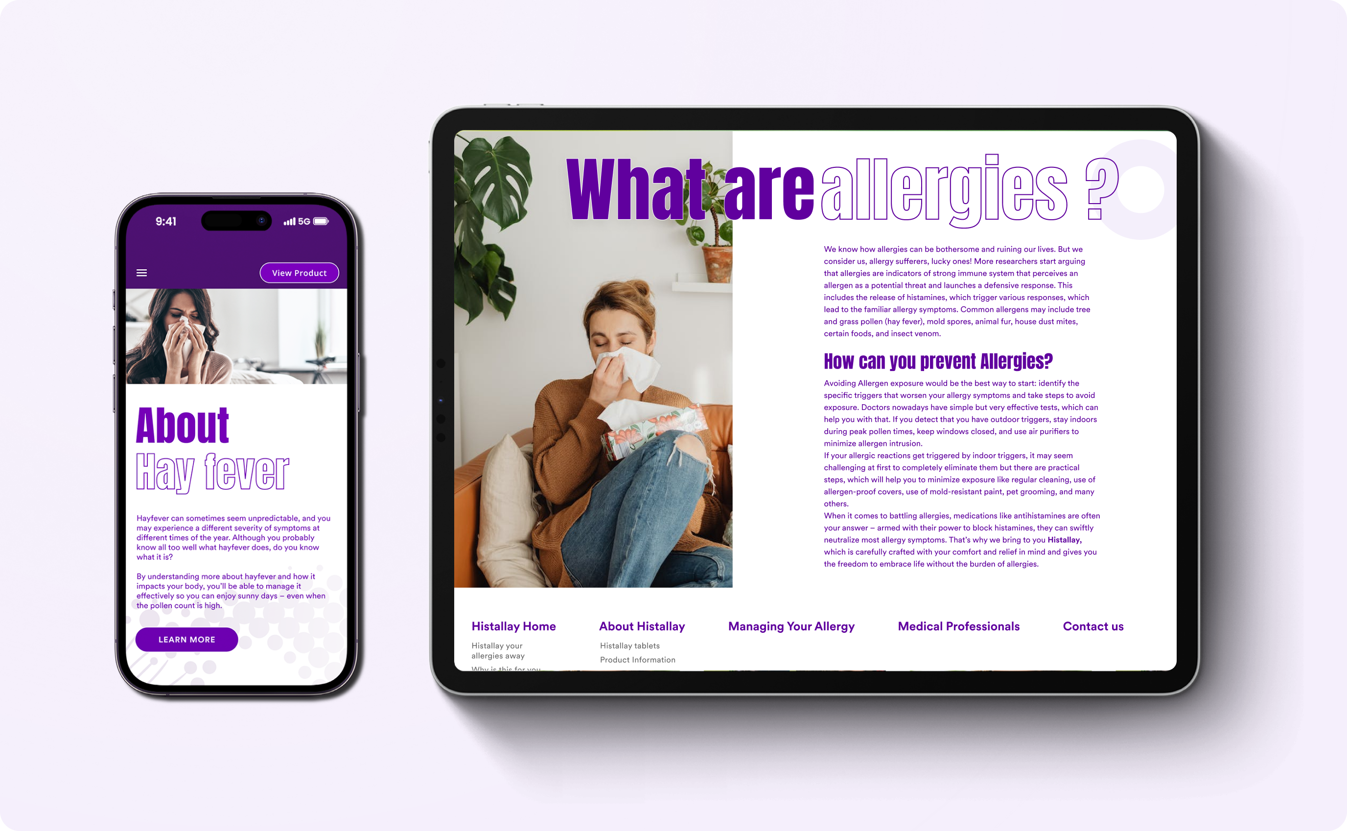 Product microsites