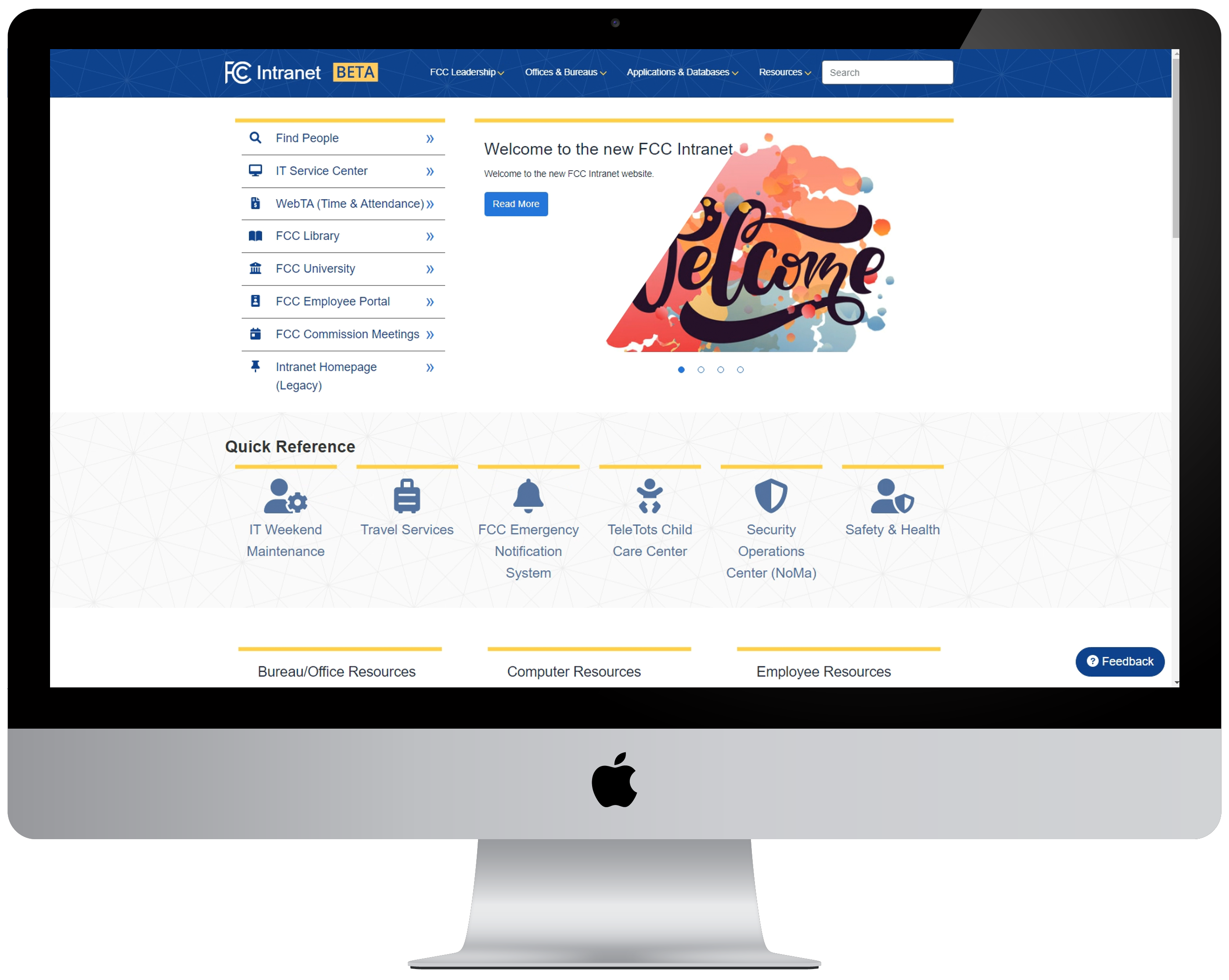 welcome to the FCC intranet home page