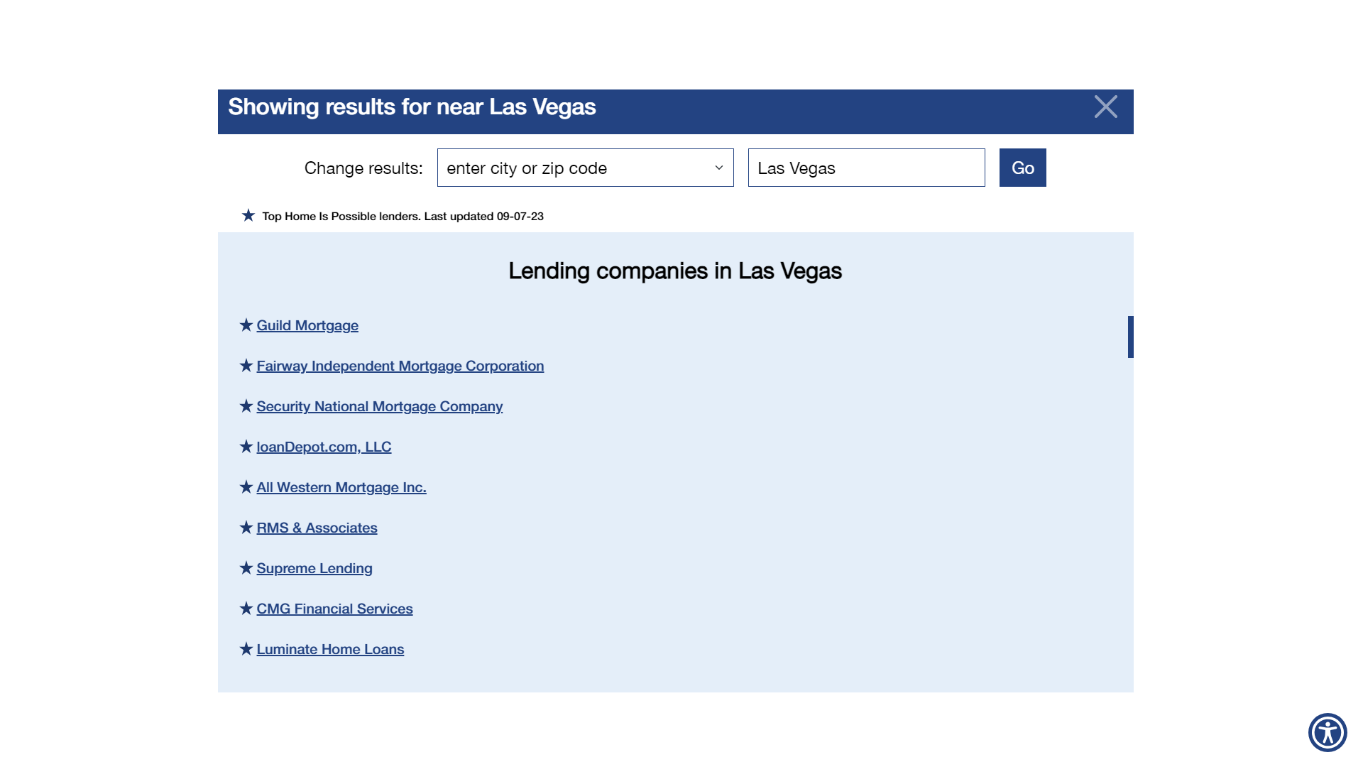 Find a lender