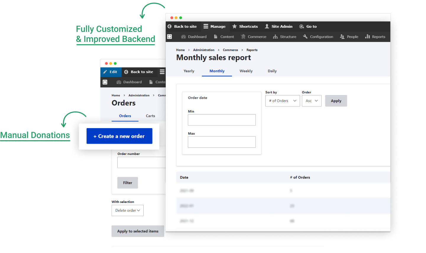 Admin Dashboard preview screenshot 
