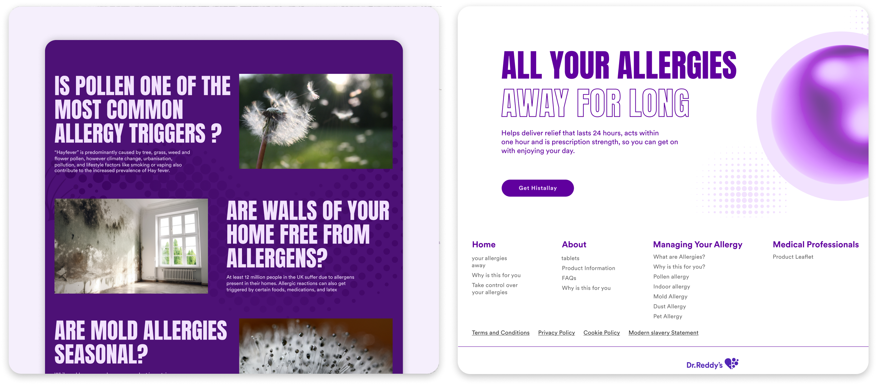 Product microsites