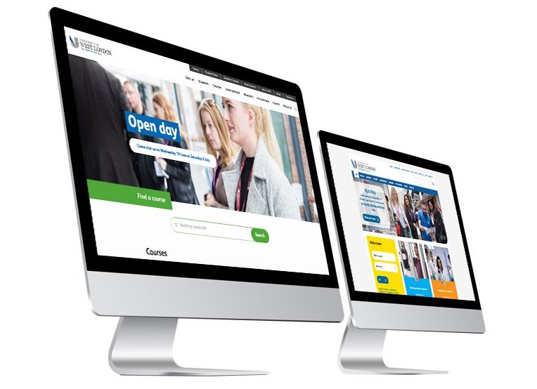 UWL site now and as it was in Drupal 7