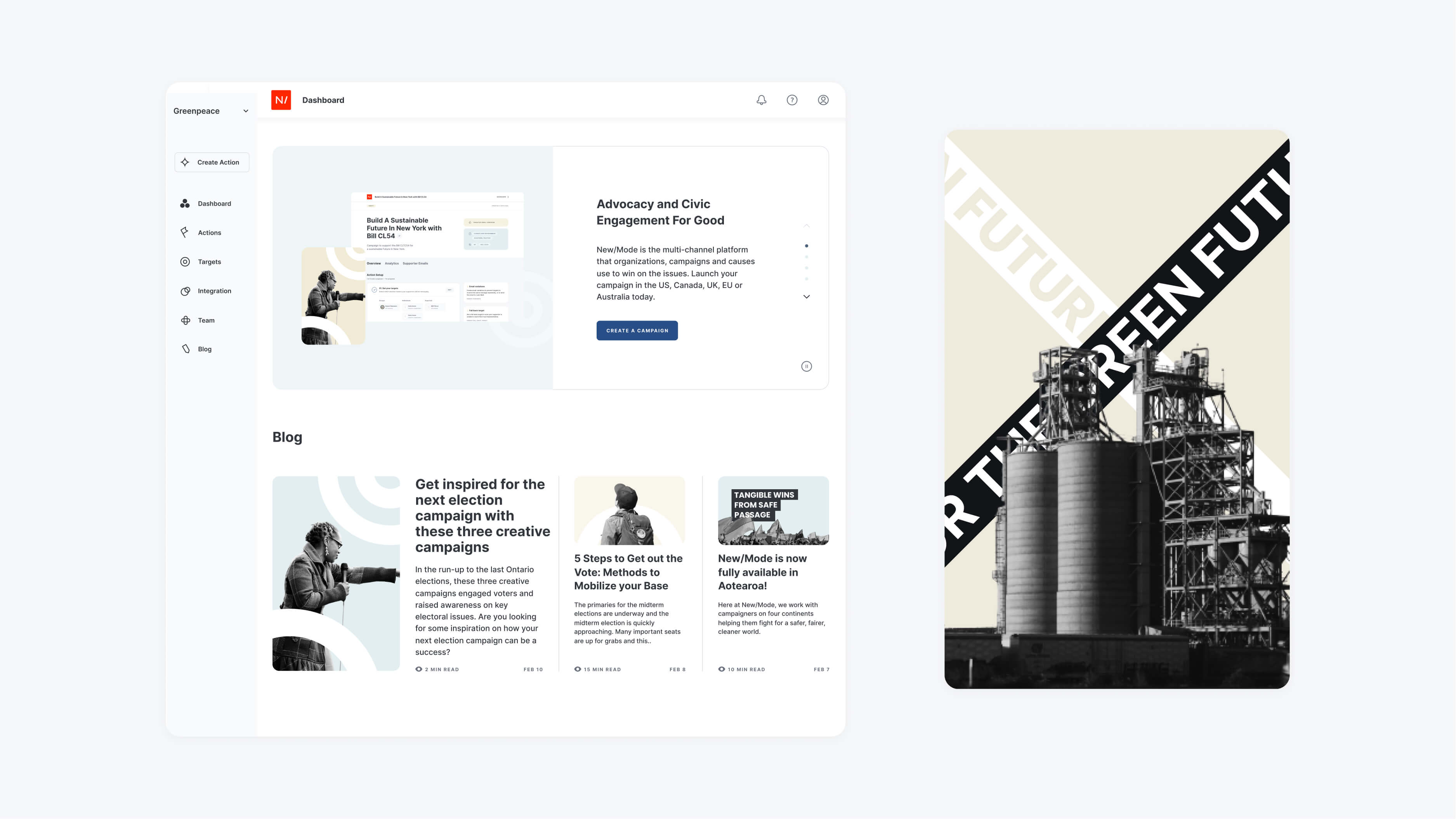 Showcase of the New/Mode dashboard