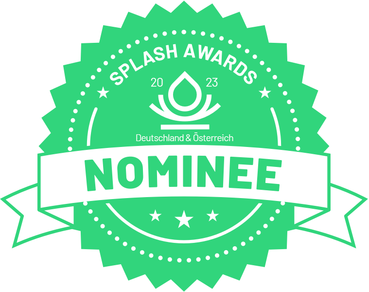Badge Splash Awards Nominee Deutschland & Österreich 2023