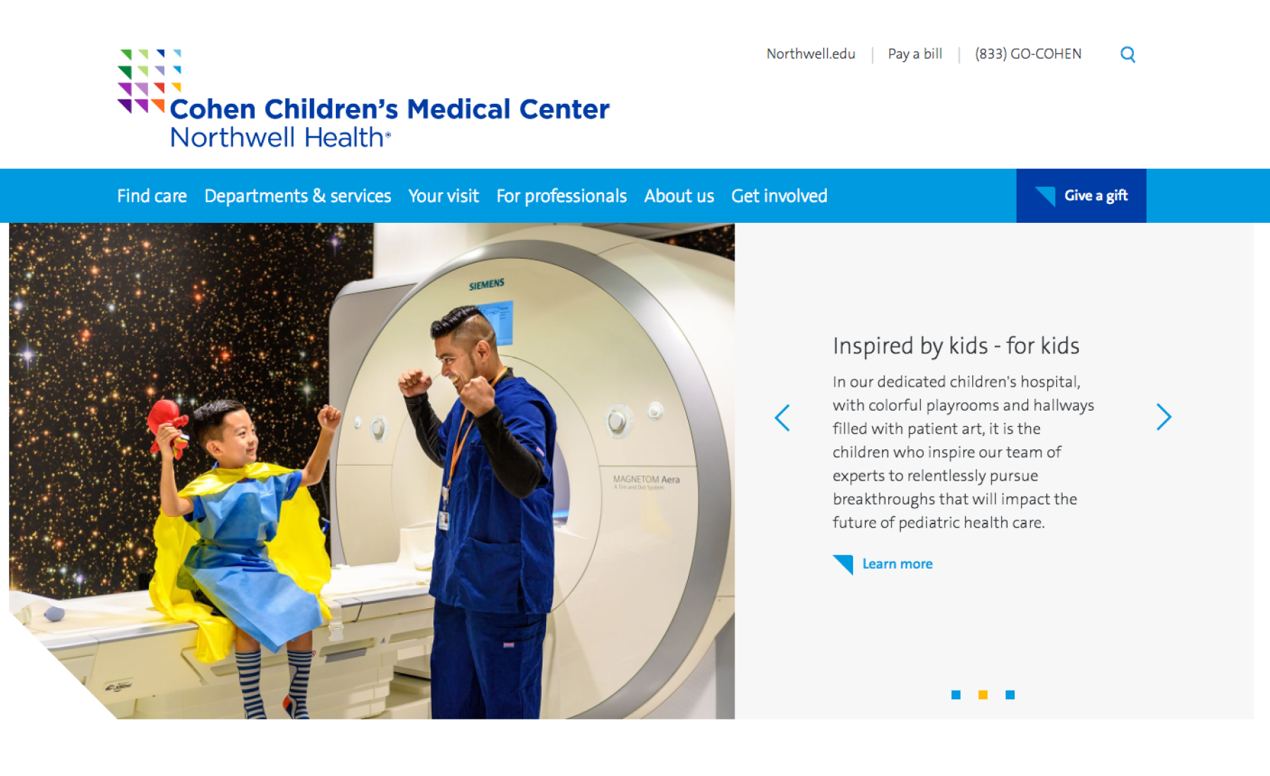 Northwell Health Children's Hospital Browser