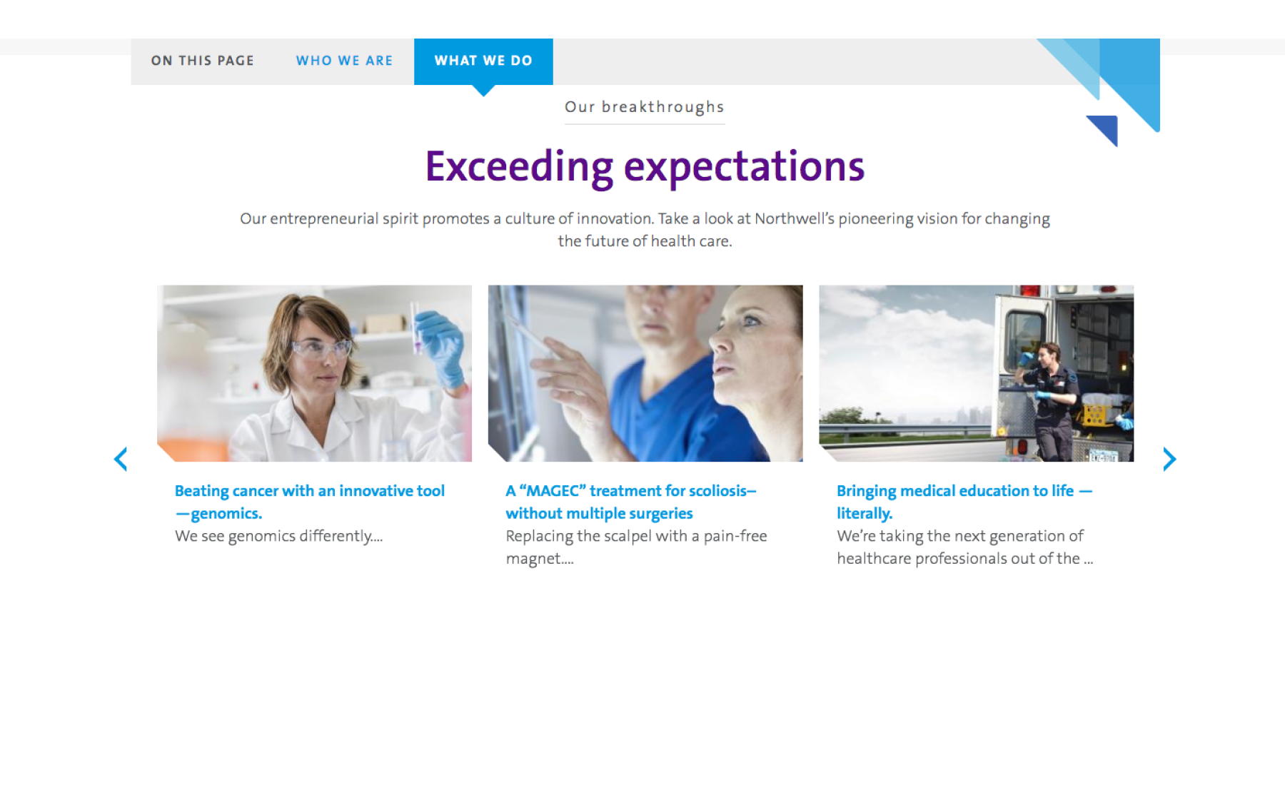 Northwell Health - Exceeding Expectations