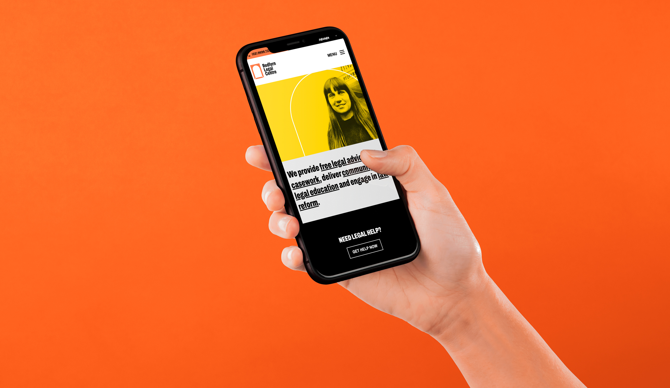 RLC website on mobile device