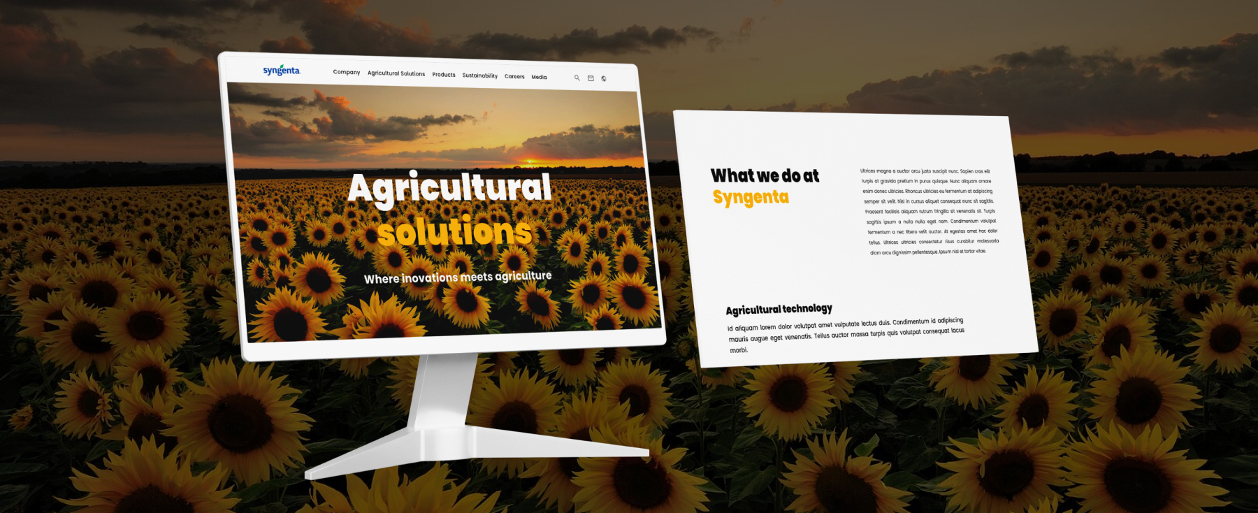 Syngenta Solution Page Screenshot